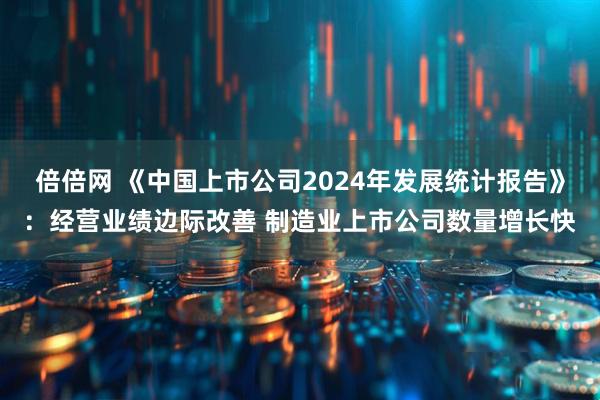 倍倍网 《中国上市公司2024年发展统计报告》：经营业绩边际改善 制造业上市公司数量增长快