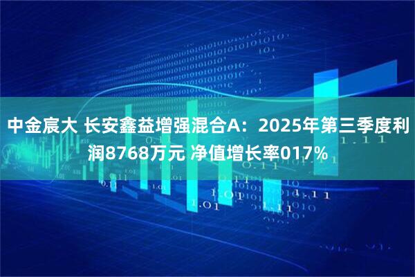 中金宸大 长安鑫益增强混合A：2025年第三季度利润8768万元 净值增长率017%